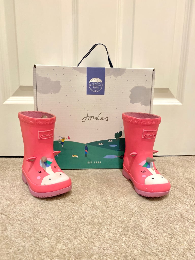 Joules unicorn wellies cheap