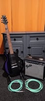 IBANEZ GAX 70 Electric Guitar and Fender Amplifier