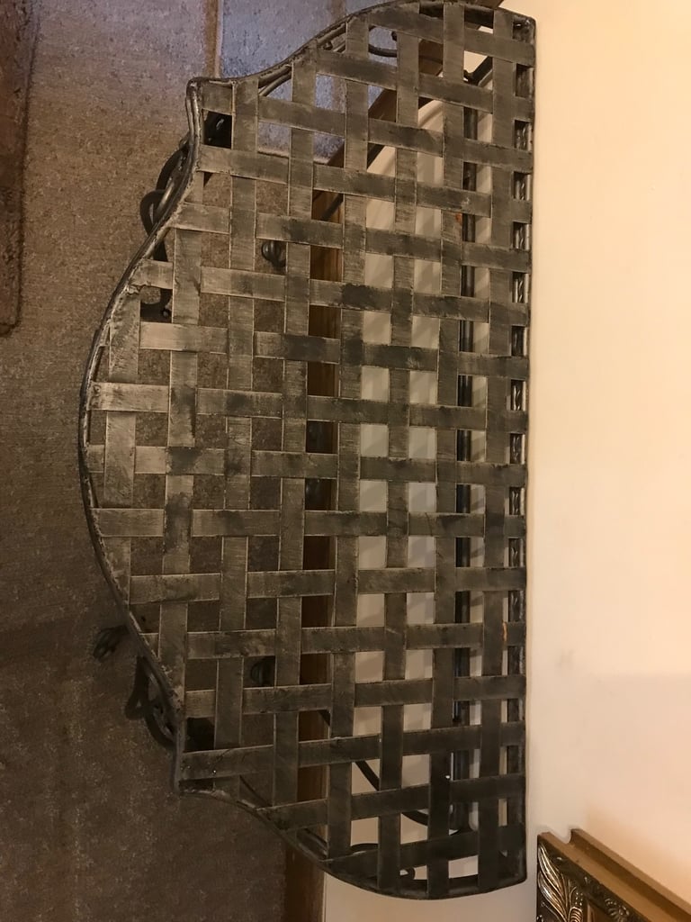 Metal half table