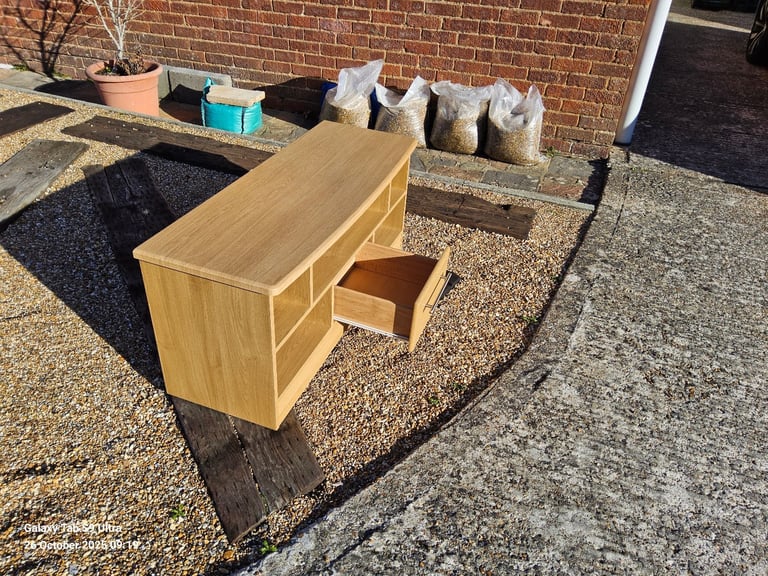 OAK TV VIDEO SKY DISPLAY STAND CABINET