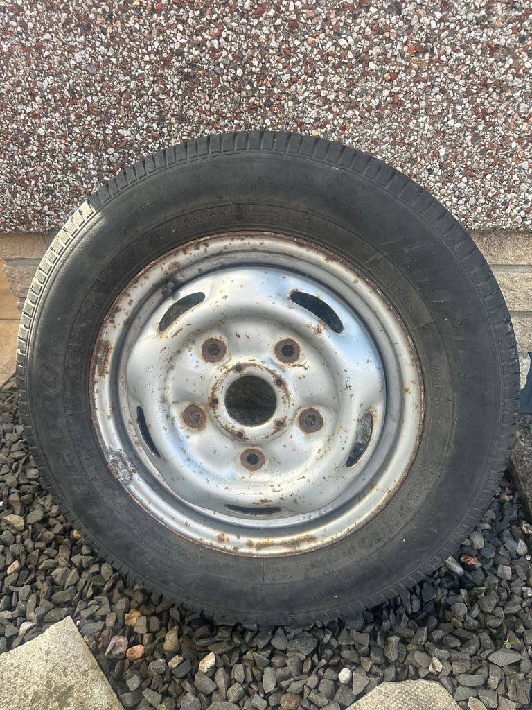 Ford transit van 195/70/15 spare wheel & tyre 195 70 15 mk6 mk7 parts good rim