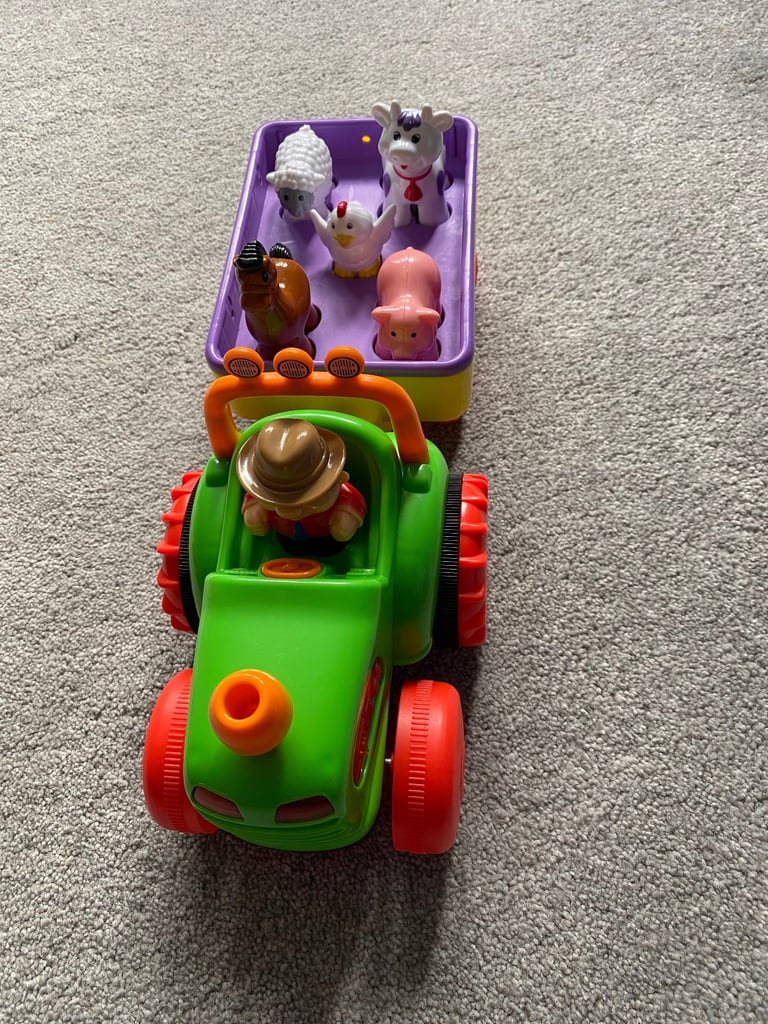 Tractor with Trailer and Animals