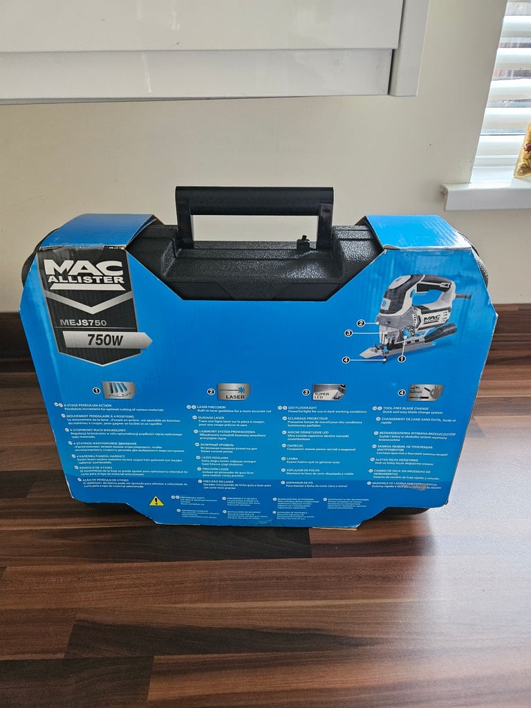 image for BRAN NEW BOXED SEALED MAC ALLISTER ELECTRIC JIG SAW 750WATT MOTOR KIT BOX 