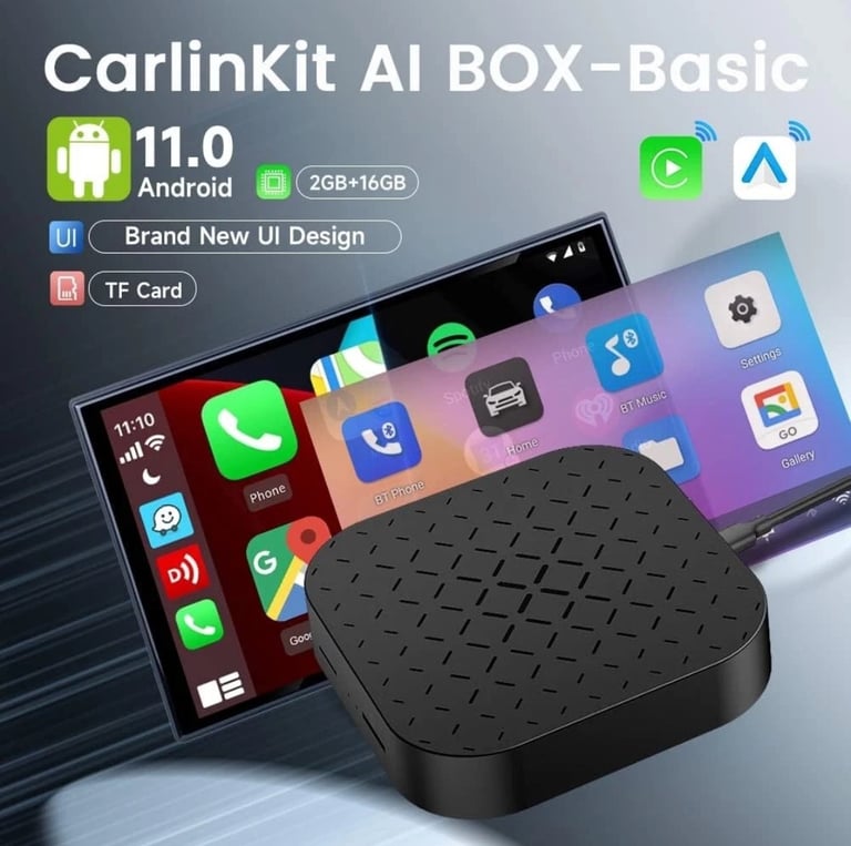 CarlinKit AIBOX-Basic, 2GB+16GB Android/Wireless CarPlay/Wireless Android Auto,N
