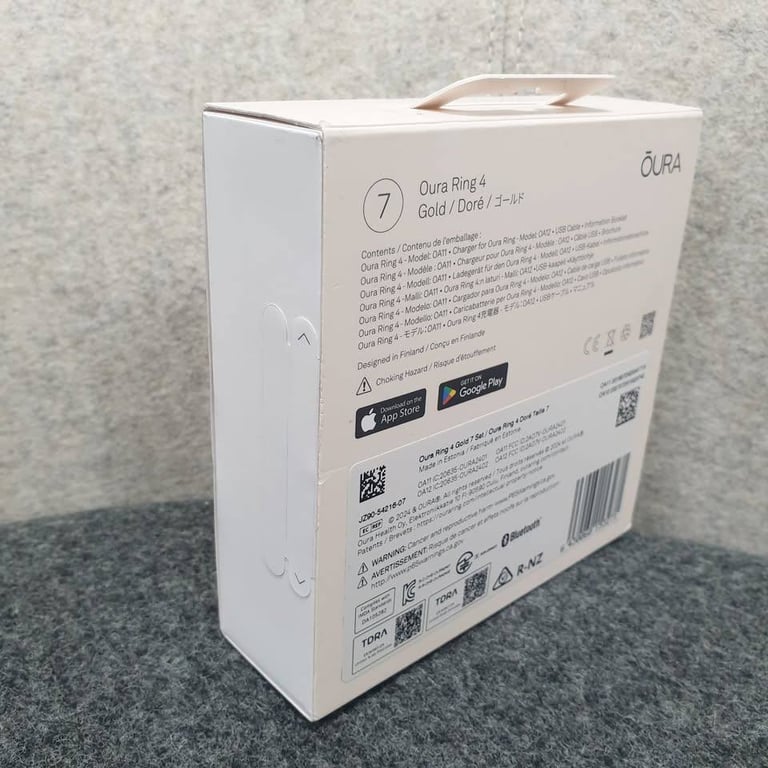 New & Factory Sealed Oura Ring 4 Gold Size 4 Smart Ring Wearable Heart Rate Fitness Tracker