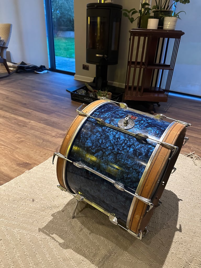 1960s Premier Blue Pearl Drums Various Sizes 
