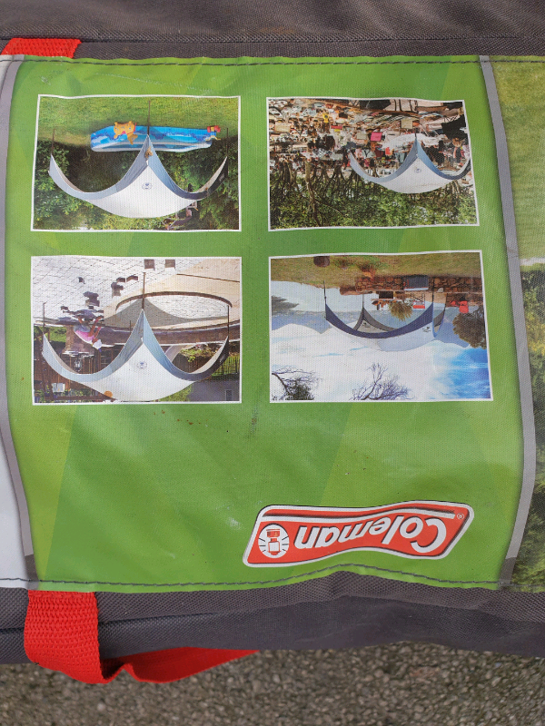 Colleman fastpitch shelter 3.65 cm x 365cm in very good condition 