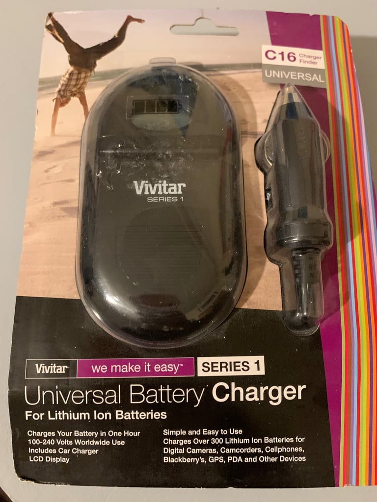 image for Vivitar Series 1 Universal Battery Lithium ion Charger 100-240V 12v - 1000ma 