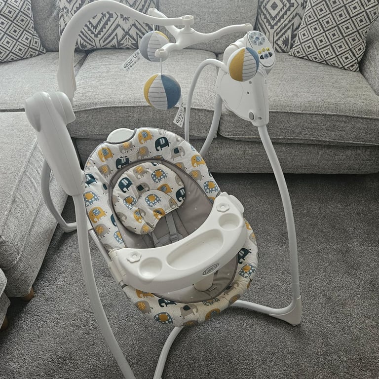 image for Baby swing, bouncer, baby feeding table
