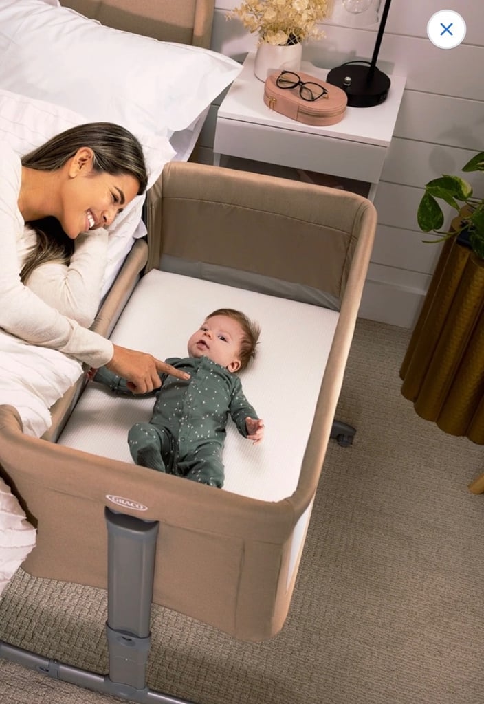 Cot goes by bed 