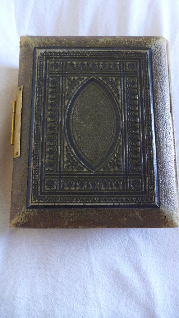 LEATHER BOUND ANTIQUE VICTORIAN PHOTO ALBUM. POSSIBLE JOHN GALSWORTHY CONNECTION