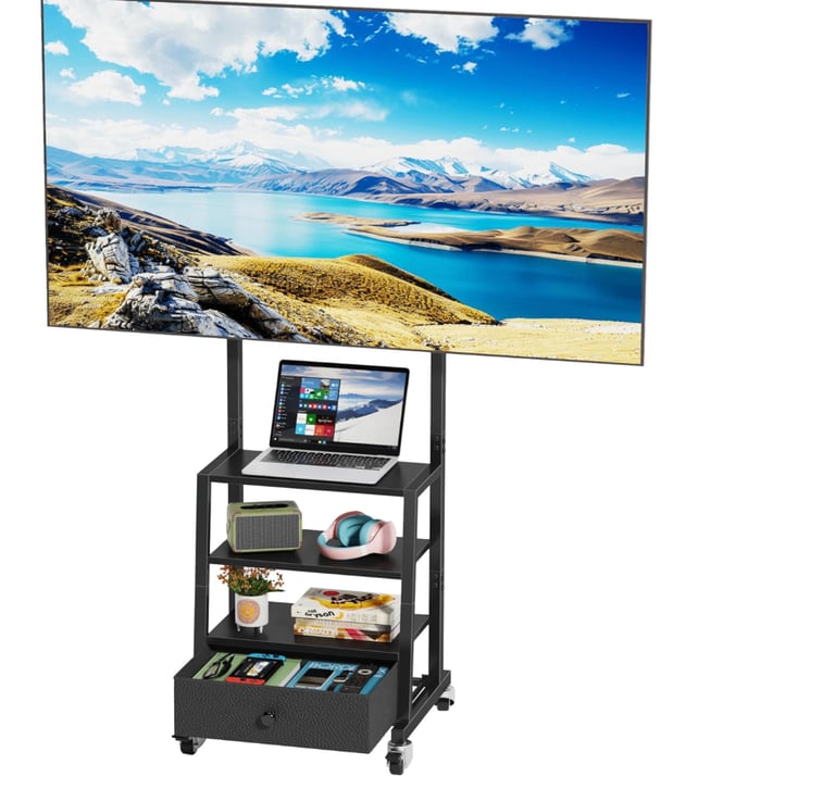 Brand new rolling tv stand