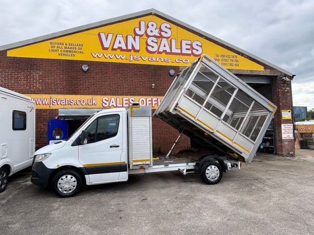 2019 19 MERCEDES-BENZ SPRINTER 314 CDI TIPPER CAGED ALLOY PICK