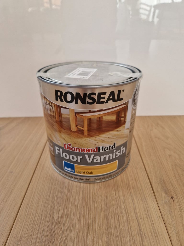 Ronseal Diamond Light Oak Satin Wood Floor Varnish, 2.5L