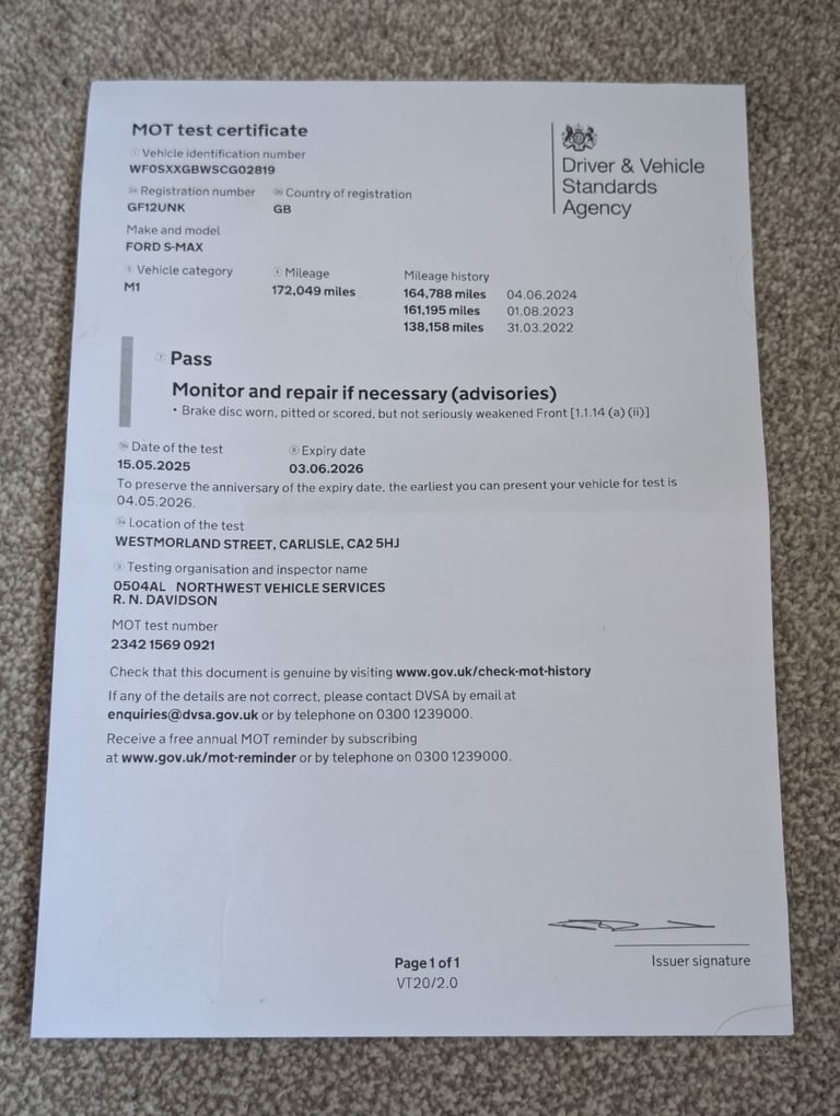 Ford, S-MAX, MPV, 2012, Semi-Auto, 1997 (cc), 5 doors