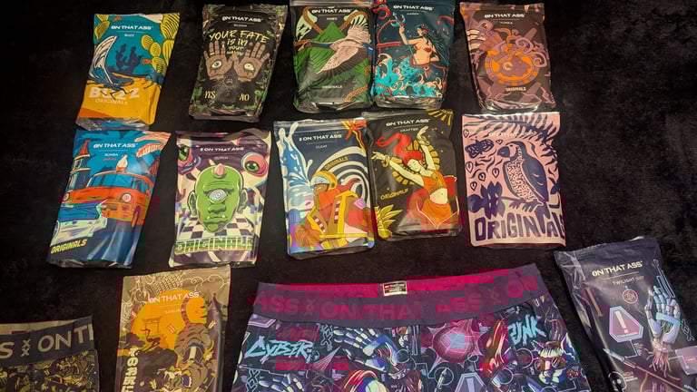 On that ass men's XL boxer shorts over £120s worth 