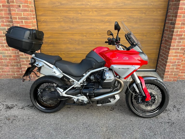 2008/08 Moto Guzzi Stelvio 1200 with 16,200m in Red