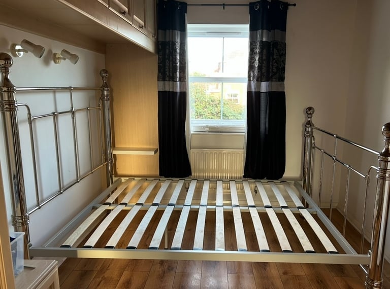 King Size Chrome heavy Bed frame