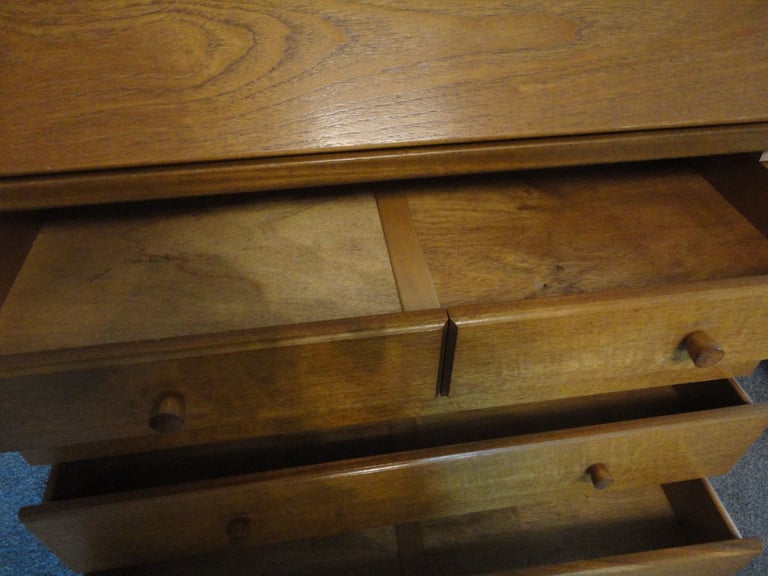 Mid century modern Nathan, retro writing buerau desk,with lock and key
