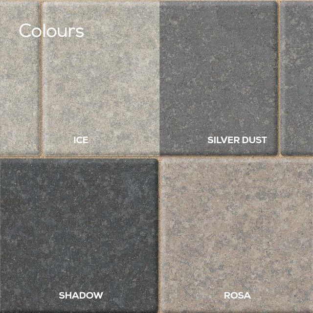 Marshalls Lunar Concrete Paving Blocks - Medium Shadow 160x160x50mm - Packs of 10
