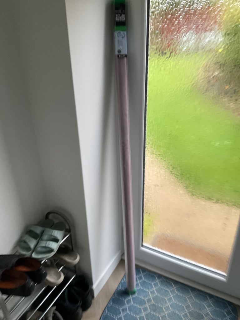 BNIB. NEVER OPENED.  3 Roller Blinds each one 5ft wide Roller blinds 64inch drop Purple and Mauve 