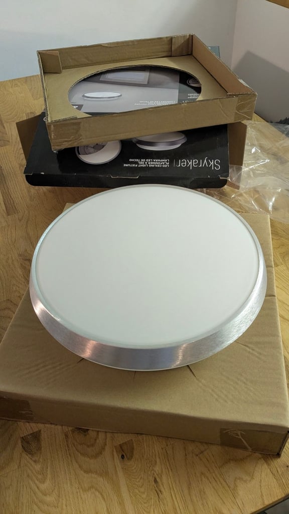 LED warm white ceiling light IP44 never used 