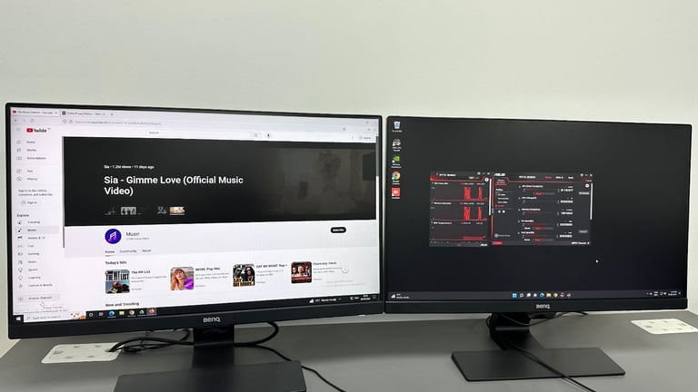 image for 2x Benq GW2480 PC Display Screen Monitor