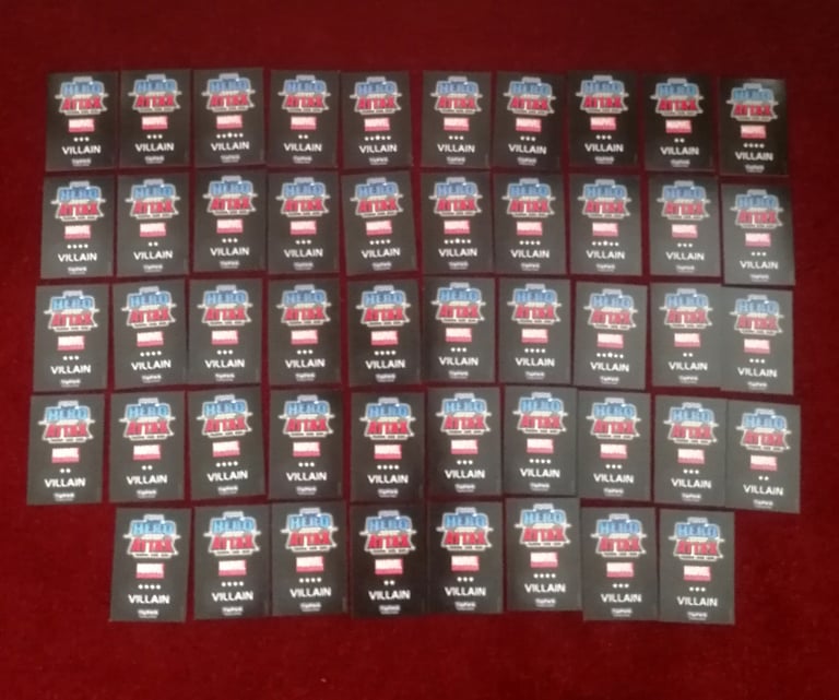 TOPPS Hero Attax Marvel Universe 114 Cards Hero Villain & Weapon 2011