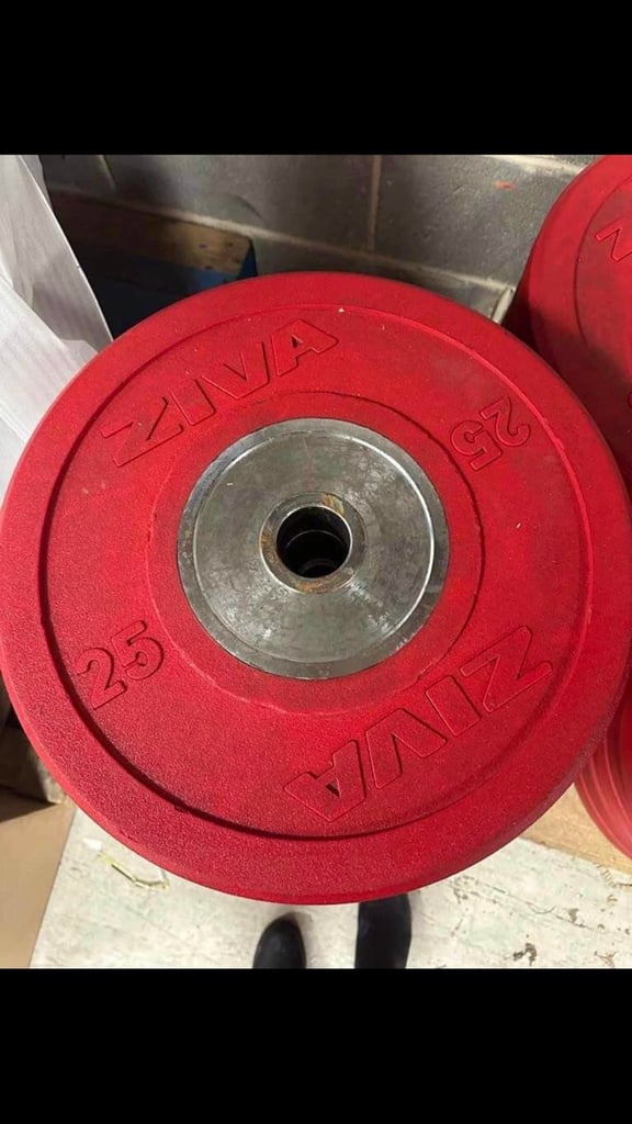 Ziva polyurethane dumbbells/ Technogym Bumper plates/ My fitness junction/ Fitness uk