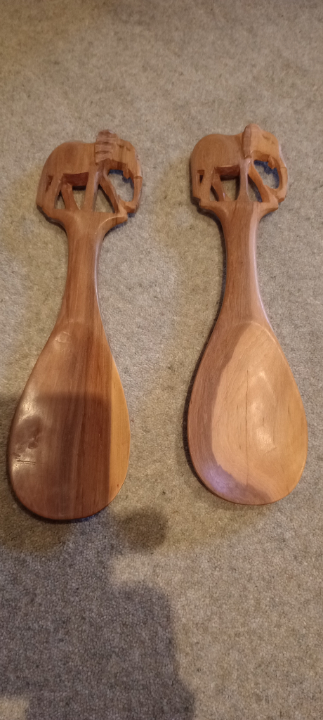 Extra large wooden hand crafted bowl 