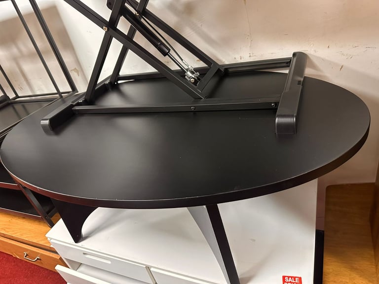 Habitat Mid Century Round Coffee Table - Black