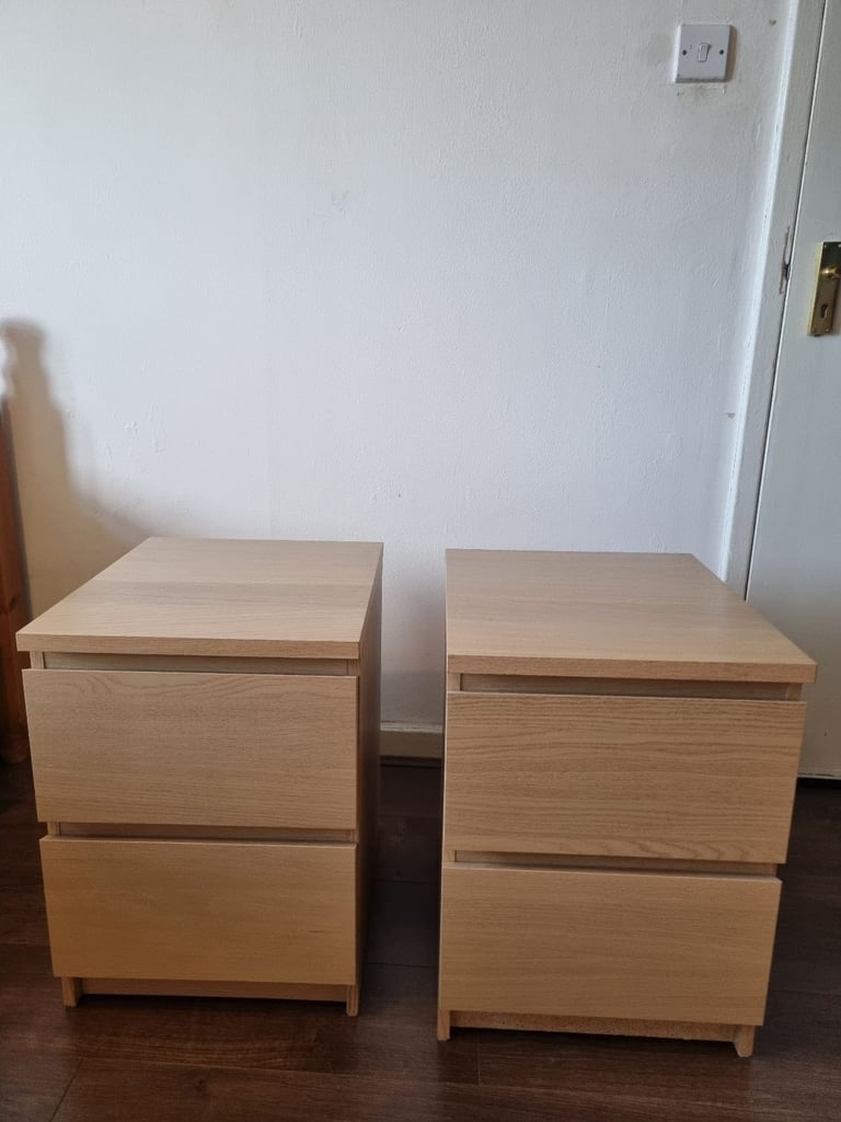 image for Ikea bedside table X2 + 1 Mirror