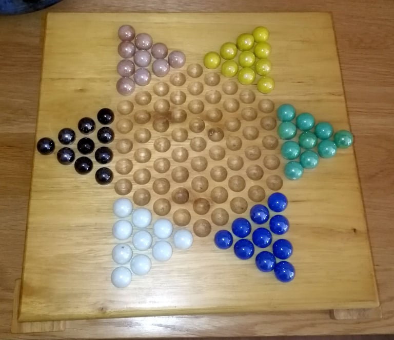 image for Wooden Chinese Checkers Strategic Game