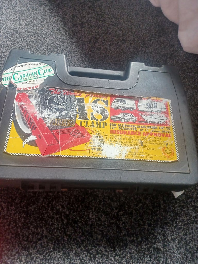 SAS wheel clamp for trailers caravans