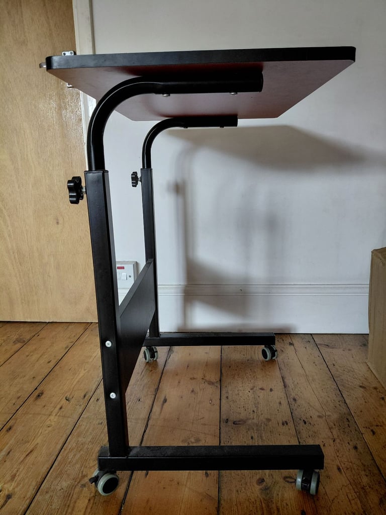 image for Adjustable Rolling Laptop / Tea Table – Excellent Condition