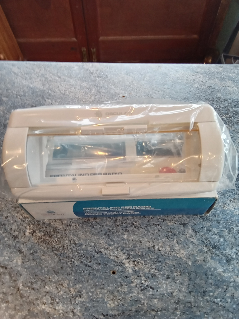 Boat stereo front panel watetproof cover. Soft opening.  New. White