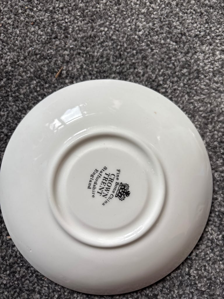 Fine bone china crown Trent Staffordshire, England mug and plate