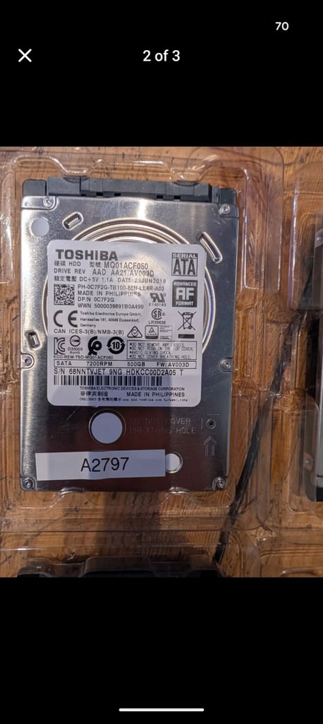 Hard drives job lot 2.5 500gb