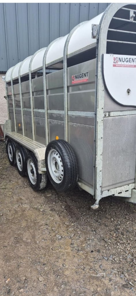 image for Nugent triaxle 12ft cattle trailer 