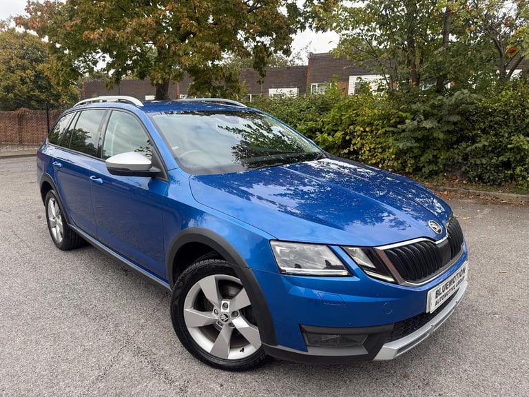 ✿2017/67 Skoda Octavia 2.0 TDI CR SCOUT 4x4 5dr, Blue, Diesel ✿FOUR WHEEL DRIVE✿