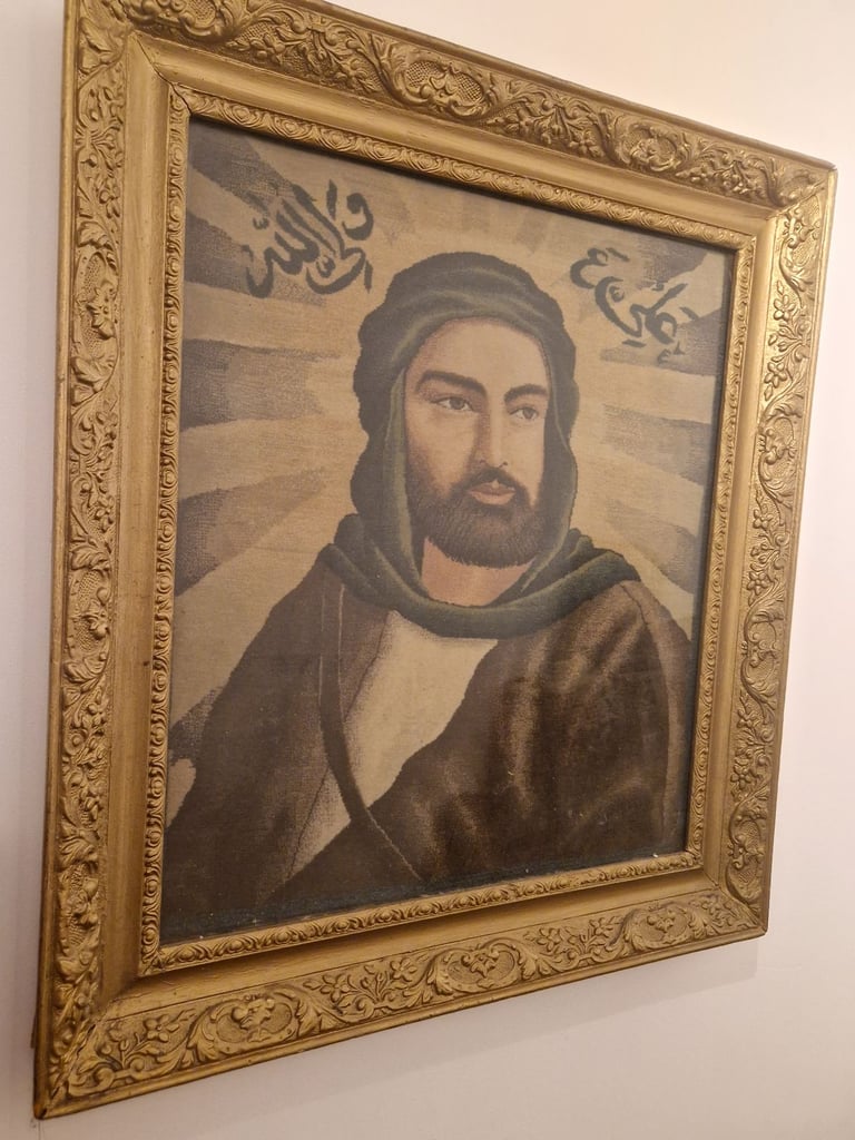 an antique handmade wool persian tabriz rug 