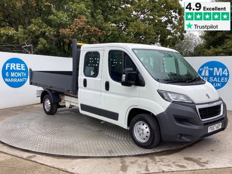 2017 Peugeot Boxer BlueHDi 335 Crewcab Dropside Euro 6 L = 9FT 1 Dropside Diesel Manual
