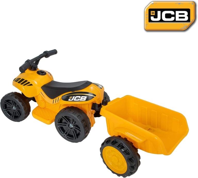JCB BATTERY OPERATED MINI QUAD RIDE-ON WITH TRAILER ***REDUCED***