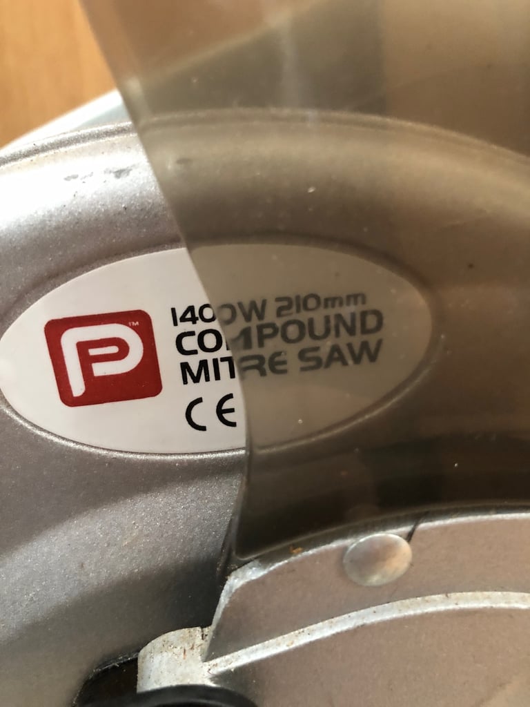 Performance Power NLE210MS 1400W Compound Mitre Saw 210mm Blade – Fully Working