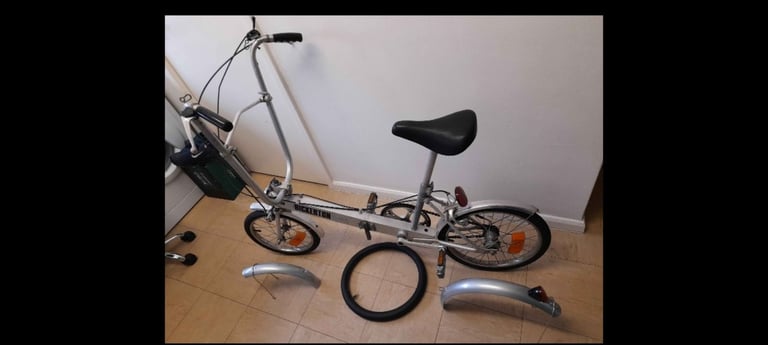 Rare Bickerton fold up bike vintage 1980s built in england