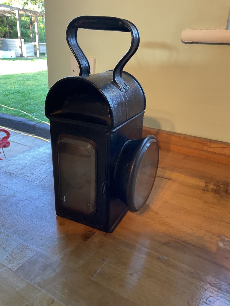 Old railway lamp