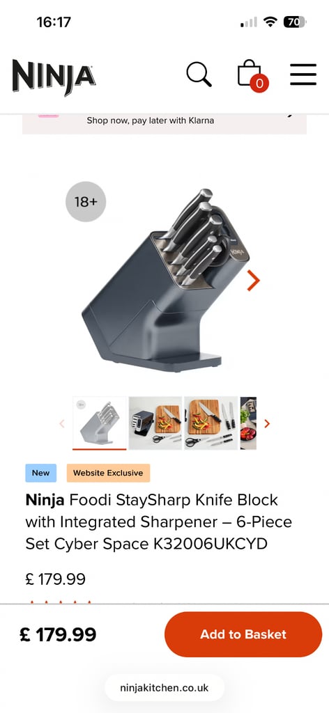 Ninja kitchen block