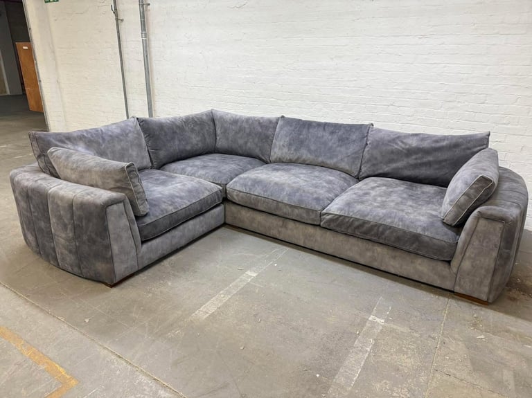 Sofology Emperor Interchangeable Corner Sofa with Matching Footstool 