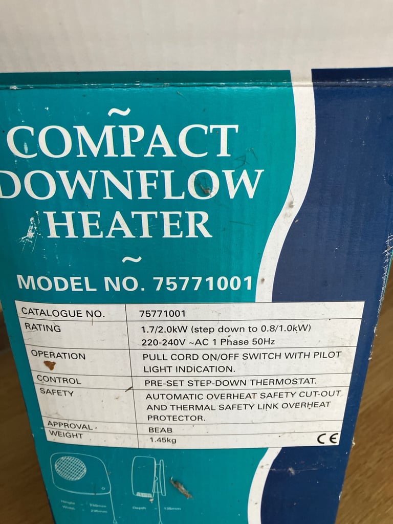 image for Compact down flow heater 