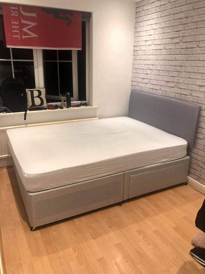 Comfort Double Size Bed With Headboard Small Double Bed Frame